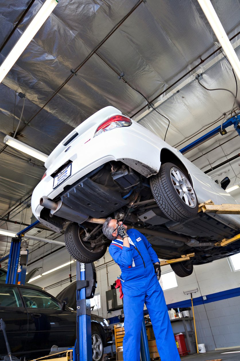 Worker in Mechanics workshop